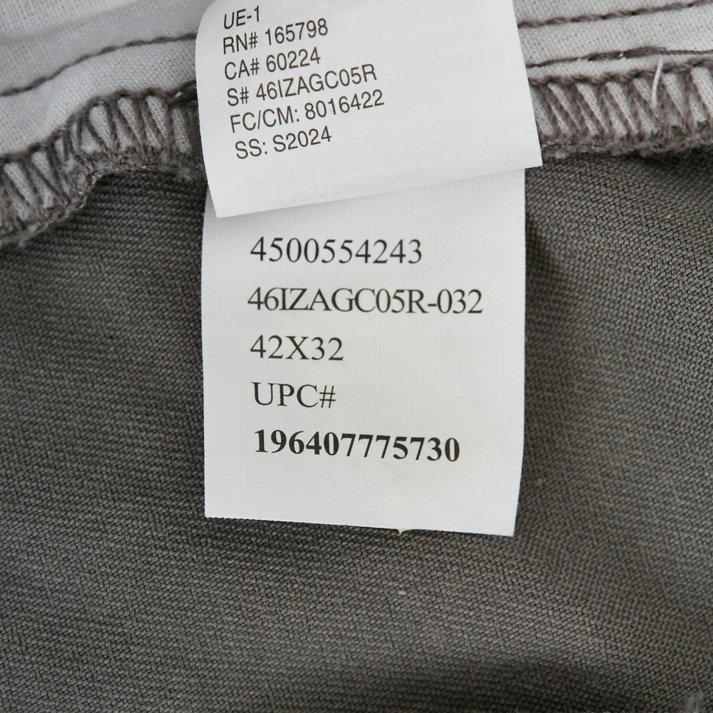 IZOD Performance Stretch Pants Mens 42x32 Grey Straight Smoked Pearl - Picture 10 of 15